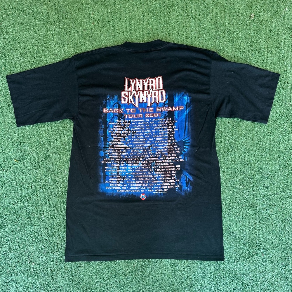 Vintage Lynyrd Skynyrd 2001 Tour Band Tee Shirt Size Large